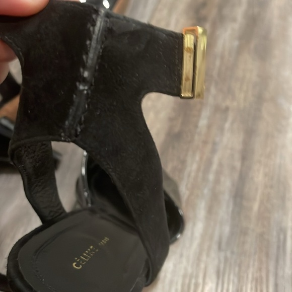 Celine Square Toe Ankle Strap Sandals size  40 - Picture 12 of 14